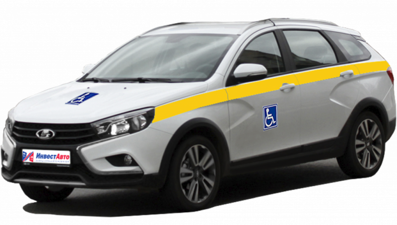 Автомобиль на базе Lada Vesta для перевозка инвалидов с поворотным передним пассажирским креслом