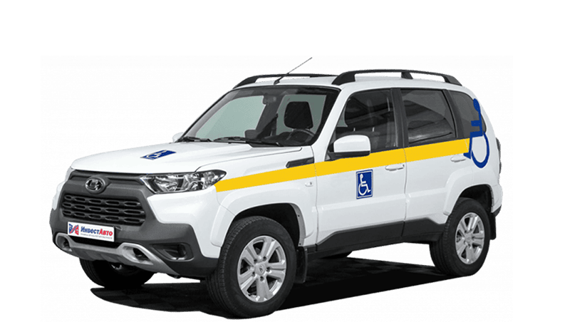 Lada Niva Travel для перевозки инвалидов с поворотным креслом