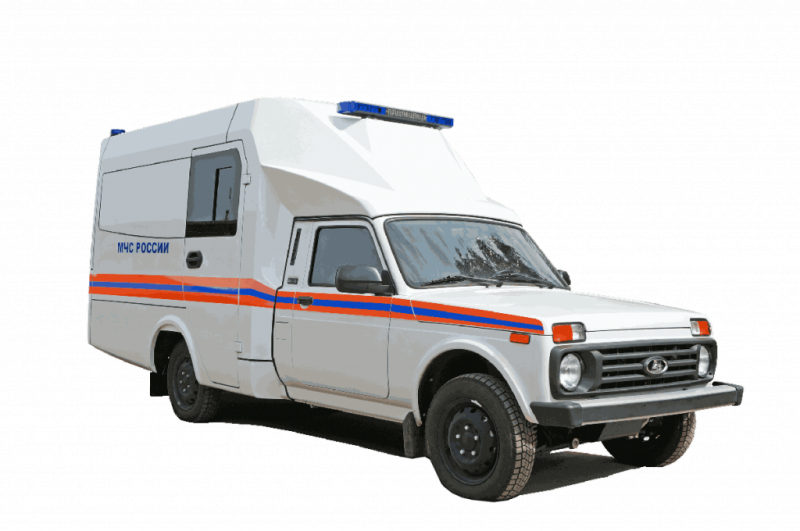 Оперативно-служебный автомобиль на базе ВИС 2346 Niva Extra с композитным фургоном