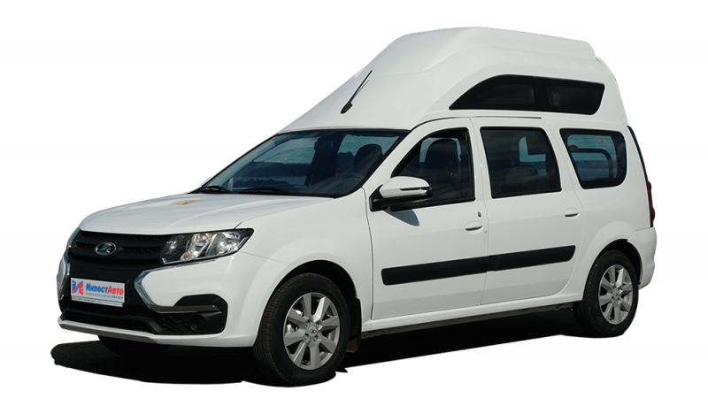 Автомобиль для перевозки инвалидов с аппарелями на базе пассажирского Lada Largus Plus